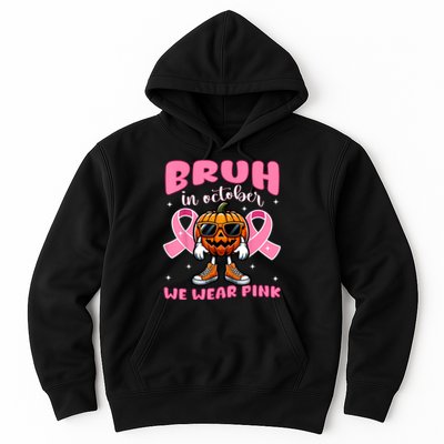 Breast Cancer Awareness Halloween Pumpkin Hoodie