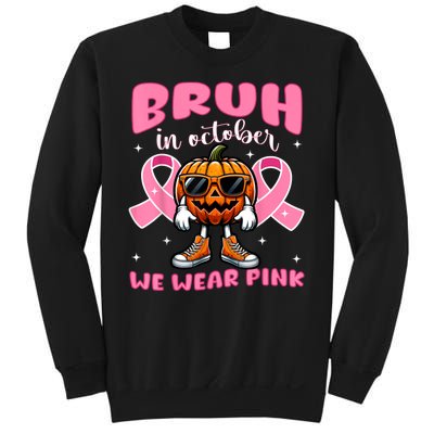 Breast Cancer Awareness Halloween Pumpkin Sweatshirt