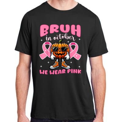 Breast Cancer Awareness Halloween Pumpkin Adult ChromaSoft Performance T-Shirt