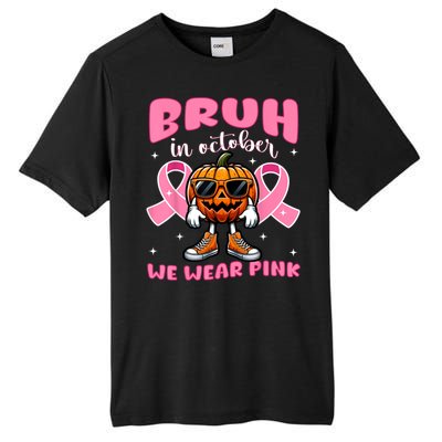 Breast Cancer Awareness Halloween Pumpkin Tall Fusion ChromaSoft Performance T-Shirt