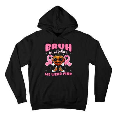 Breast Cancer Awareness Halloween Pumpkin Tall Hoodie