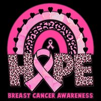 Breast Cancer Awareness Pink Leopard Print Rainbow Apron