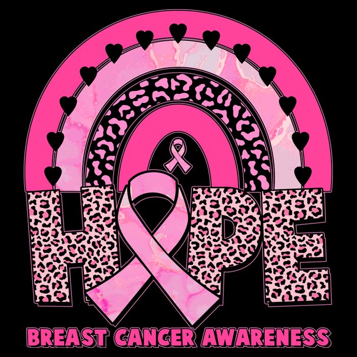 Breast Cancer Awareness Pink Leopard Print Rainbow Apron