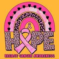 Breast Cancer Awareness Pink Leopard Print Rainbow Tall T-Shirt