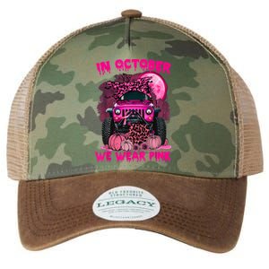 Breast Cancer Awareness In October We Wear Ribbon Truck Gift Legacy Tie Dye Trucker Hat