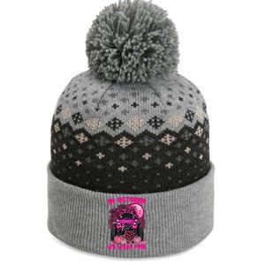 Breast Cancer Awareness In October We Wear Ribbon Truck Gift The Baniff Cuffed Pom Beanie