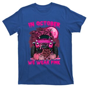 Breast Cancer Awareness In October We Wear Ribbon Truck Gift T-Shirt