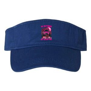 Breast Cancer Awareness In October We Wear Ribbon Truck Gift Valucap Bio-Washed Visor