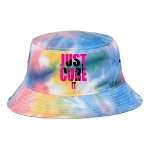 Breast Cancer Awareness Shirt Just Cure It Pink Ribbon Tee Tie Dye Newport Bucket Hat