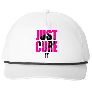 Breast Cancer Awareness Shirt Just Cure It Pink Ribbon Tee Snapback Five-Panel Rope Hat