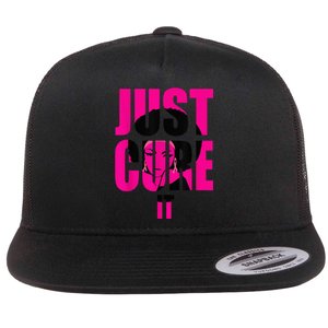 Breast Cancer Awareness Shirt Just Cure It Pink Ribbon Tee Flat Bill Trucker Hat