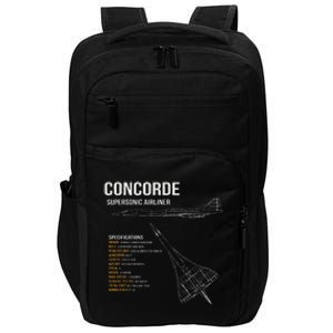 British Concorde Airliner Impact Tech Backpack