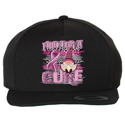 Breast Cancer Awareness Find For A Cure Wool Snapback Cap