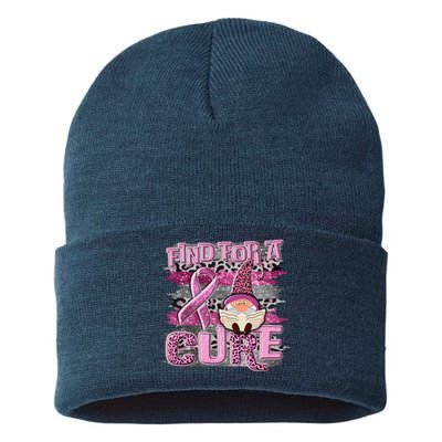 Breast Cancer Awareness Find For A Cure Sustainable Knit Beanie