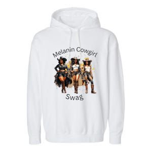 Black Cowgirls African American Texas Girl Garment-Dyed Fleece Hoodie