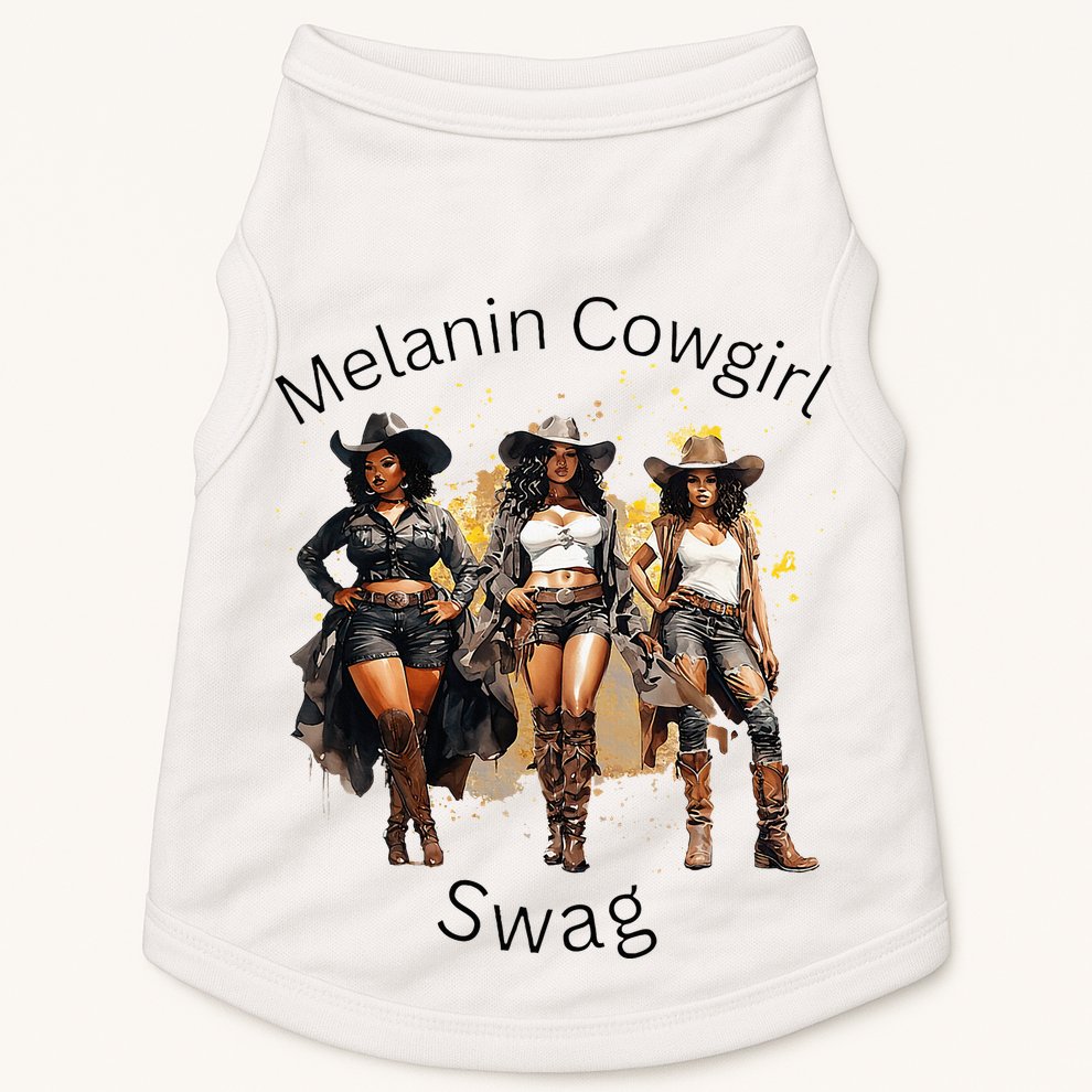 Black Cowgirls African American Texas Girl Doggie Tank