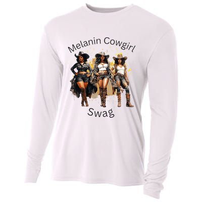 Black Cowgirls African American Texas Girl Cooling Performance Long Sleeve Crew