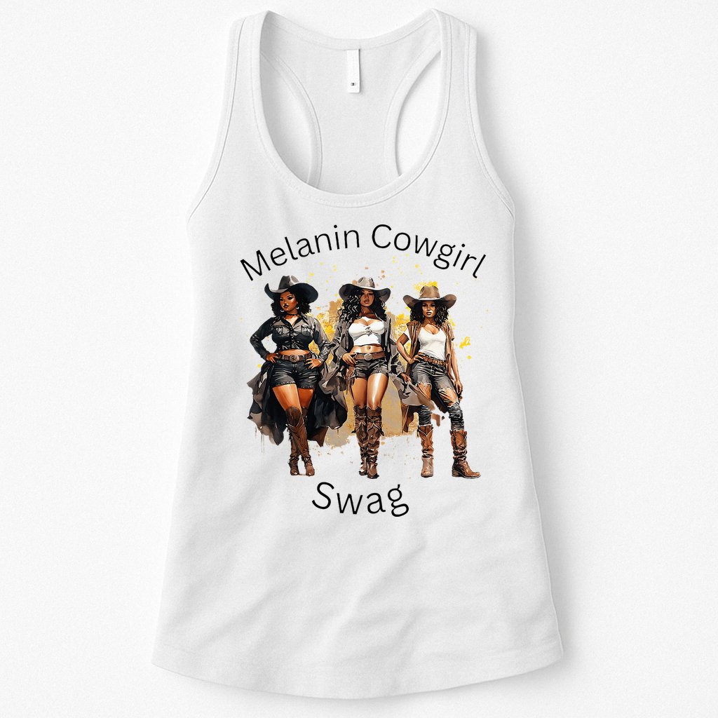 Black Cowgirls African American Texas Girl Womens Tank Top