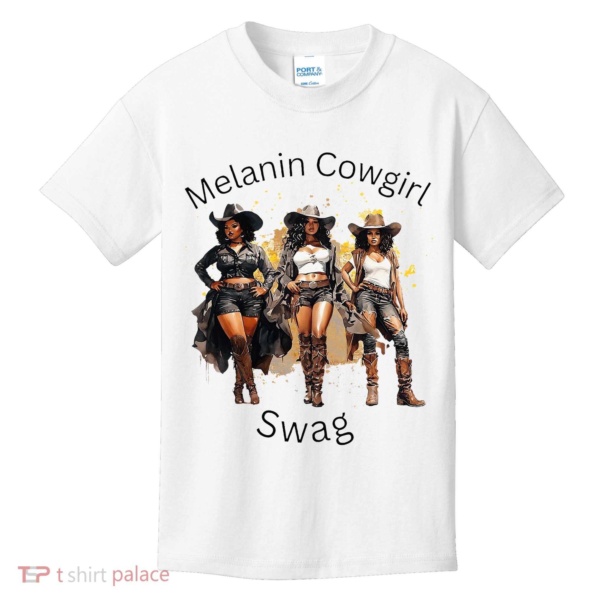 Black Cowgirls African American Texas Girl Kids T-Shirt