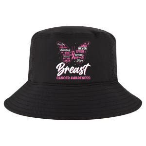 Breast Cancer Awareness Butterfly Cool Comfort Performance Bucket Hat