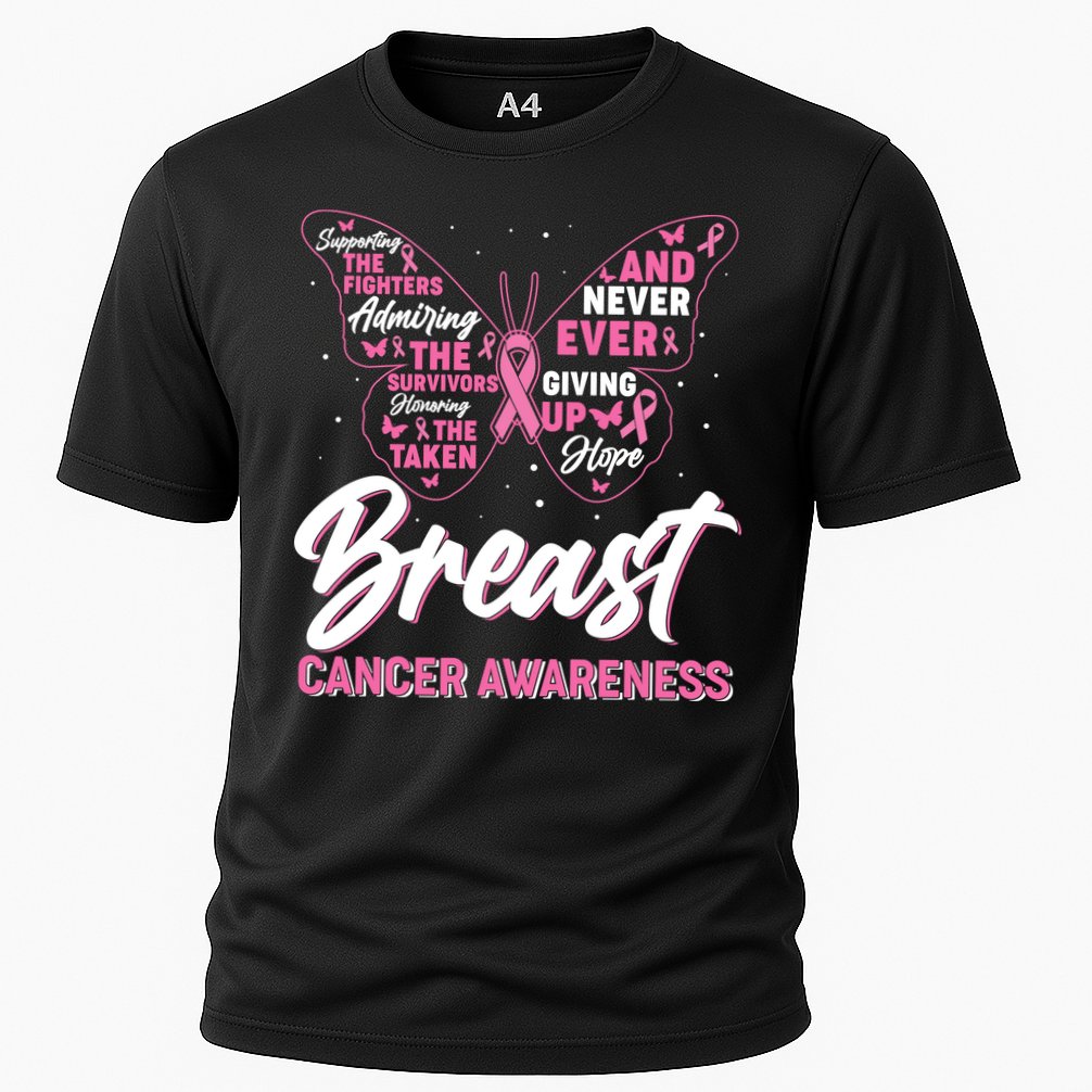 Breast Cancer Awareness Butterfly Performance Shirt