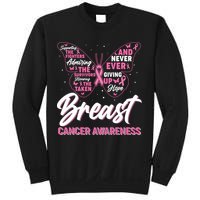 Breast Cancer Awareness Butterfly Sweatshirt
