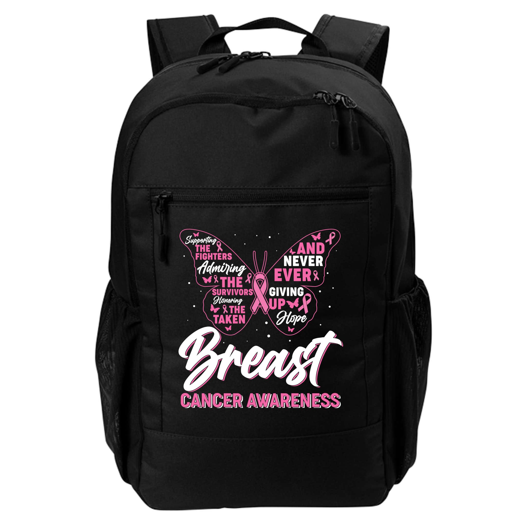 Breast Cancer Awareness Butterfly Backpack