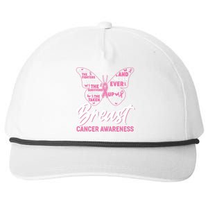 Breast Cancer Awareness Butterfly Snapback Five-Panel Rope Hat