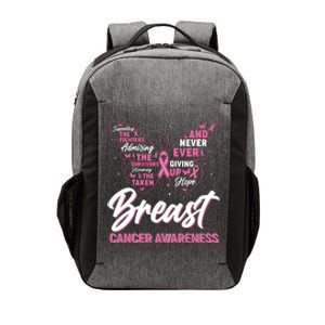 Breast Cancer Awareness Butterfly Vector Backpack