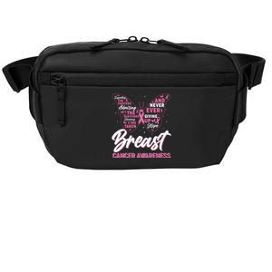 Breast Cancer Awareness Butterfly Crossbody Pack