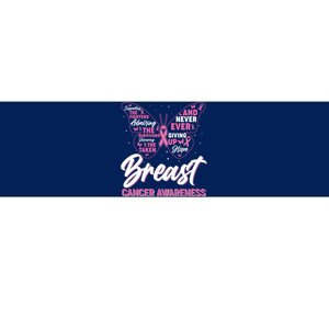 Breast Cancer Awareness Butterfly Bumper Sticker