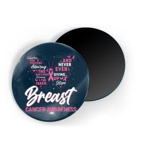 Breast Cancer Awareness Butterfly Magnet