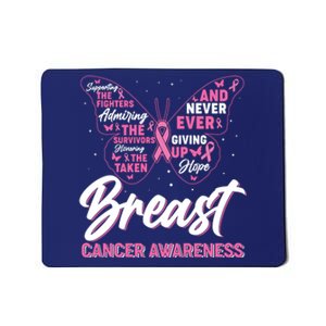 Breast Cancer Awareness Butterfly Mousepad