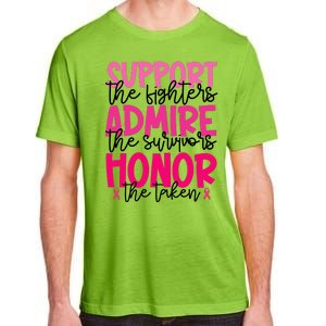 Breast Cancer Awareness Support Admire Honor Ribbon Adult ChromaSoft Performance T-Shirt