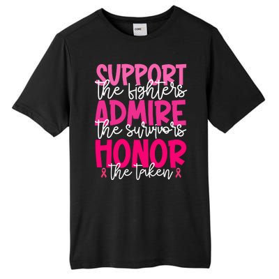 Breast Cancer Awareness Support Admire Honor Ribbon Tall Fusion ChromaSoft Performance T-Shirt