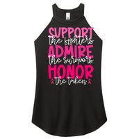 Breast Cancer Awareness Support Admire Honor Ribbon Women’s Perfect Tri Rocker Tank