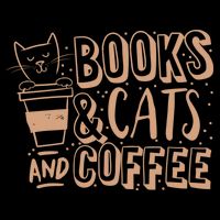Books Cats And Coffee Lover 7-Panel Snapback Hat
