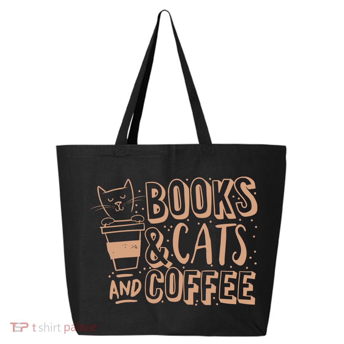 Books Cats And Coffee Lover 25L Jumbo Tote