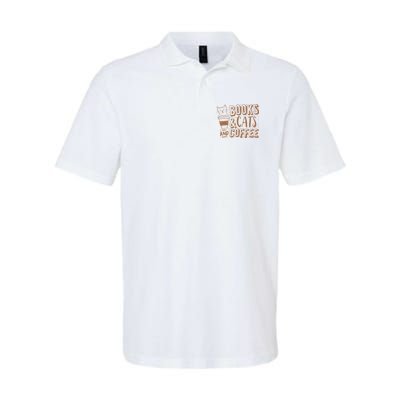 Books Cats And Coffee Lover Polo