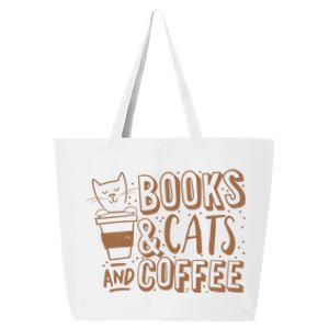 Books Cats And Coffee Lover 25L Jumbo Tote