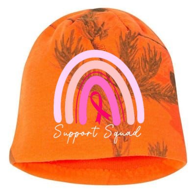 Breast Cancer Awareness Survivor Pink Ribbon Rainbow Support Squad Kati - Camo Knit Beanie