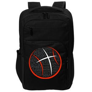 Basketball Christian Athlete Jesus Impact Tech Backpack