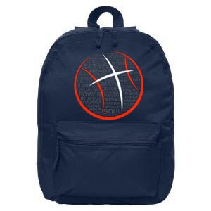 Basketball Christian Athlete Jesus 16 in Basic Backpack