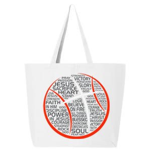 Basketball Christian Athlete Jesus 25L Jumbo Tote