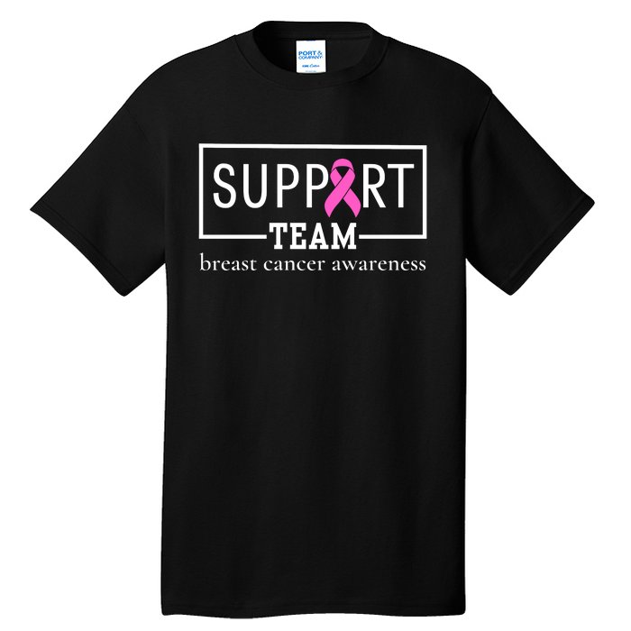 Breast Cancer Awareness Support Team Tall T-Shirt