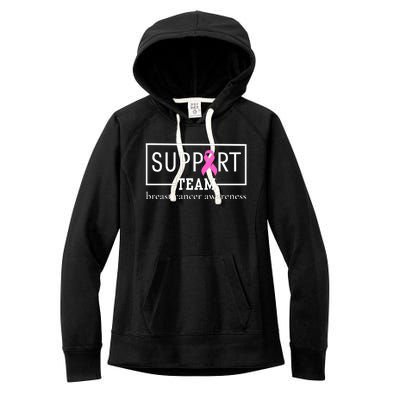 Breast Cancer Awareness Support Team Women's Fleece Hoodie