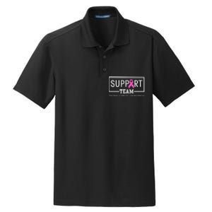 Breast Cancer Awareness Support Team Dry Zone Grid Polo