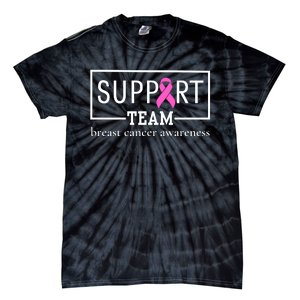 Breast Cancer Awareness Support Team Tie-Dye T-Shirt