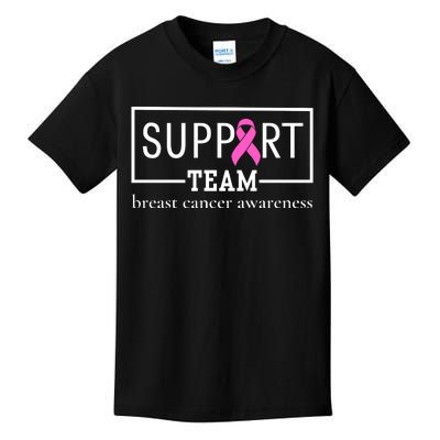 Breast Cancer Awareness Support Team Kids T-Shirt