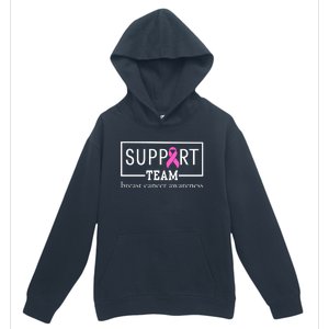 Breast Cancer Awareness Support Team Urban Pullover Hoodie